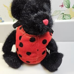 Boyds Bears Black and Red Ladybug Plush